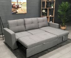 Light Grey Fabric Sofa Bed, Special Offer!
