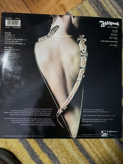 Whitesnake vinyl lo. Irish pressing