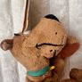 Vintage Warner Brothers Scooby Doo Laying Down Plush approx. 26 cm. Used Dirty  Please see photos Image 5