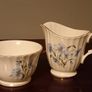 Rare Vintage Duchess, Blue Floral Coffee Set.Fine Bone China,England. Image 6