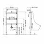 Urinal Wall Mounting Frame and Fitting Kit Image 2