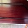Three quarter bed headboard in attractive dark wood Image 4