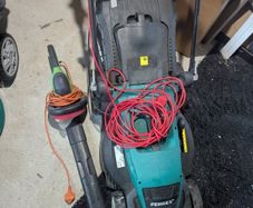 Electric lawnmower & hedge trimmer