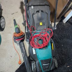 Electric lawnmower & hedge trimmer