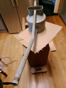 vintage galvanized watering can