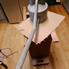 vintage galvanized watering can