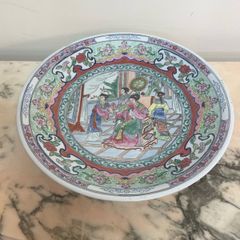 Vintage Chinese Famille Rose Porcelain Plate