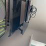 Compact Black Glass Laptop Table Image 2