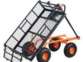 Garden Dump Cart Heavy-duty Metal Yard Carts and Wagons 400 lbs Loading