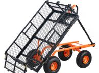 main image for ad Garden Dump Cart Heavy-duty Metal Yard Carts and Wagons 400 lbs Loading
