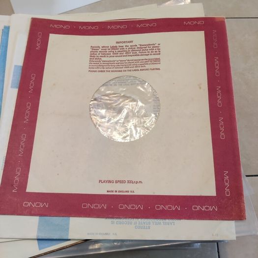 LP record vinyl sleeves and inners