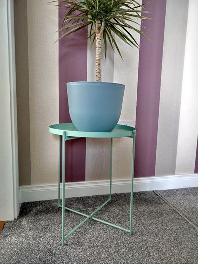 Mint Green Side Table/ Plant Stand