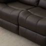 FINAL UNITS 2 Seater Leather Recliner Sofa, Brown Image 4