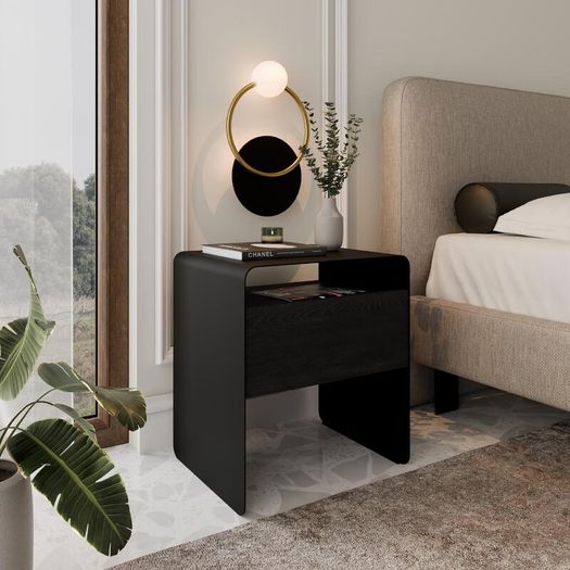 Mono Minimalist Bedside Table with Drawer