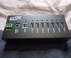 Exsys 7 Port Powered USB Terminal Hub