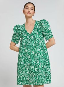 & Other Stories puff sleeve dress - sz 14/16