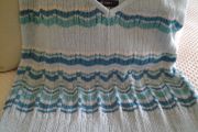 Strappy Top - Blue Stripes - Size 14
