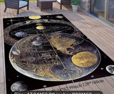 Galaxy themed rug free postage