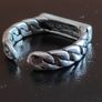 Sterling silver Saint Laurent Paris nameplate  chain-link ring Image 3