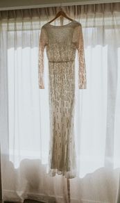 Rachel Gilbert Amabel Hand-Beaded Wedding Gown (Fits UK 10)