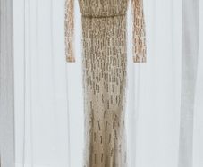 Rachel Gilbert Amabel Hand-Beaded Wedding Gown (Fits UK 10)