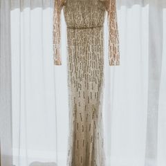 Rachel Gilbert Amabel Hand-Beaded Wedding Gown (Fits UK 10)