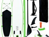 Inflatable Stand Up Paddleboard Set Green and White