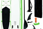 Inflatable Stand Up Paddleboard Set Green and White