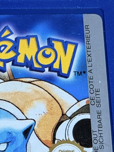 Pokemon Blue for the Nintendo Game Boy - New Battery