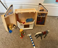 playmobil horse riding set