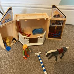 playmobil horse riding set
