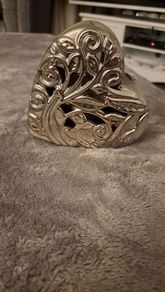 Silver Heart Ornament with scent inside