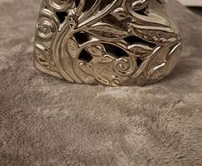Silver Heart Ornament with scent inside