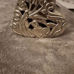 Silver Heart Ornament with scent inside