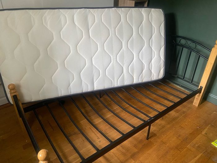Single Bed and Mattress