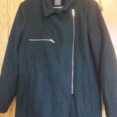 Primark green biker jacket (free postage)