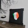 Irish Tricolour Closed Fist Wall Art Black Frame Irish Pride Ireland Flag Colours Home Bar Pub Shed Man Cave Office Games Room Wall Decor Irish Gift Patriotic Display Handmade 3D Printed Irish Art Unique Ireland Decoration Green White Orange Framed Wall S Image 2