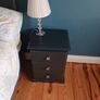 Upcycled dark grey wardrobe and matching 3-drawer locker Image 2