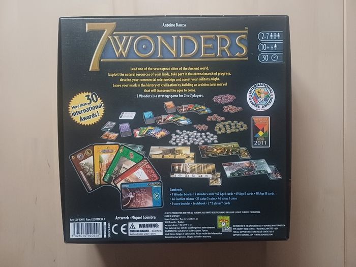 7 Wonders Card Drafting Family Board Game 1st Edition & Expansion 2010
