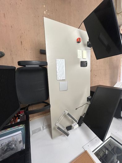 Complete Home Office Setup - Large Desk Chair and Monitor