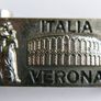 Vintage Enamel Skateboard w/ Working Wheels Verona Rome, Italy Image 3