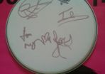 Kasabian Autograph Full set of 4 on Drumskin