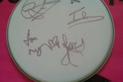 Kasabian Autograph Full set of 4 on Drumskin