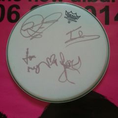 Kasabian Autograph Full set of 4 on Drumskin