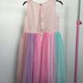 Girls party dress, size 8-9 with cardigan Image 2
