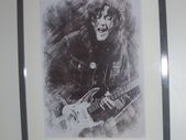 Rory Gallagher Framed Mounted Print With Signature