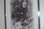 Rory Gallagher Framed Mounted Print With Signature
