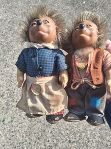 1950's Micki and Mecki Steiff Hedgehogs