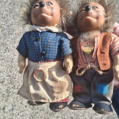 1950's Micki and Mecki Steiff Hedgehogs