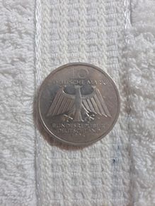 coin. silver 10 deutchmark.